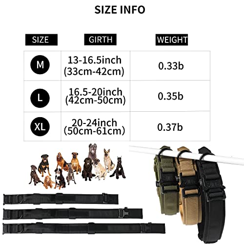 4W Hunting Dog Collar - Tactical Dog Collar for Medium & Large Dogs,Martingale Collar for Dogs with Adjustable Nylon… - Image 5
