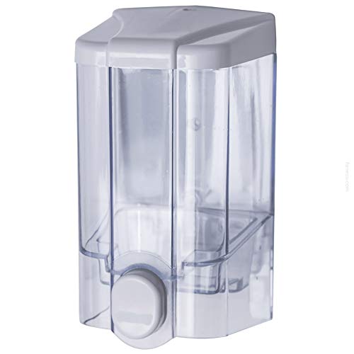 Flüssigseifenspender 1000 ml JET Serie Faneco | Wandseifen- und Lotionspender | ABS-Flüssigseifenspender aus transparentem Kunststoff | Universeller Seifenspender für öffentliche Toiletten Cover