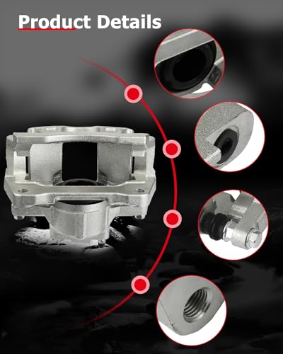 Image of cciyu 18B5044 Front Disc Brake Caliper w /Bracket For Chrysler For Town & Country,For Dodge For Grand Caravan /For Nitro,For Jeep For Liberty /For Wrangler,For Ram For C /V,For Volkswagen For Routan