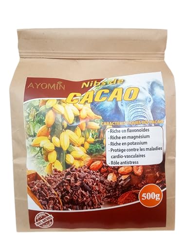 Graé de Cacao 500 g / Raw/Nibs de Cacao Vegano, rico en fibras