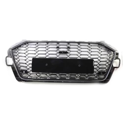 Grille avant en nid d'abeille noire brillante pour calandre pare-chocs