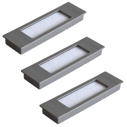 TALENTEC home : 3x Filtro HEPA di ricambio compatibile con Ecovacs Deebot Ozmo 920, 950, T5, T8, T8 AIVI, T9, N7, N8, N8+, N8 Pro+, DX55, DX93, DJ65; Aspirapolvere robot : ABS : Grigio e bianco