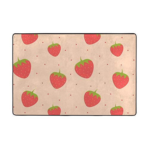 Tapis de salon fraise mignon pour décorer une chambre avec douceur - 2