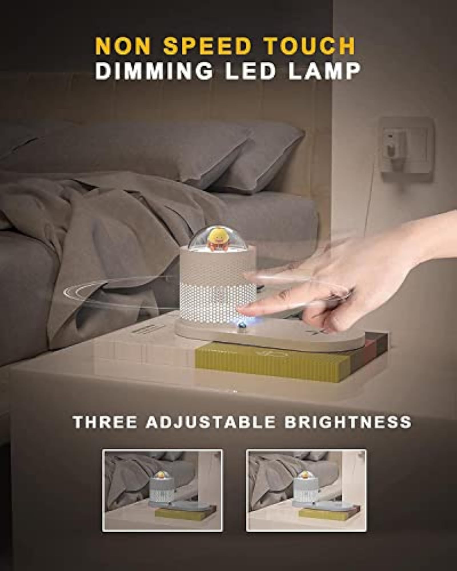 Desk Lamp with Wireless Charger and Touch Control