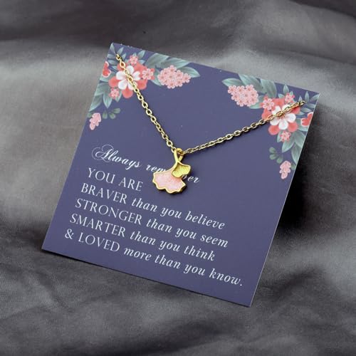 LQRI Dainty Ginkgo Leaves Necklace Golden Brass Leaves Gift Plant Jewelry Ginkgo Leaf Lucky Lharm Pendant Gift4