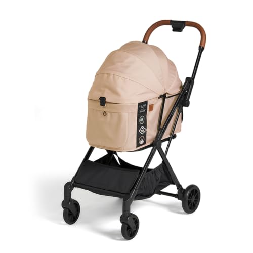 [コムペット]フィカゴー フリー トゥー ゴー 2 ヒュッゲベージュ(BE)156631 小型犬用 ドッグカート combi コンビ ペットカート FikaGO 1秒自動収納 コンパクト収納 自動収納ペットカート 犬用カート 犬用バギー ペットキャリー 折り畳み可能 折り畳み式 小型犬 多頭 耐荷重20kg 通院 おしゃれ シニア