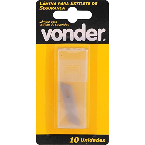 Vonder, Lâmina P/Estilete De Segurança 9,0 Mm, Com 10 Peças.