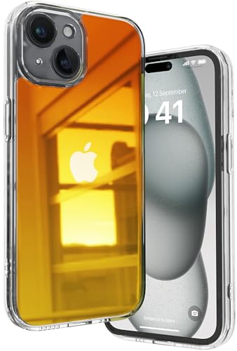 Image of Vaku Luxos TPU Morgana Series Back Cover Case For iPhone 15 Scratch Resistant Slim Fit Protective Design Military-Grade Protection Support Mag-Safe Wireless Magnetic Charging-Multicolor