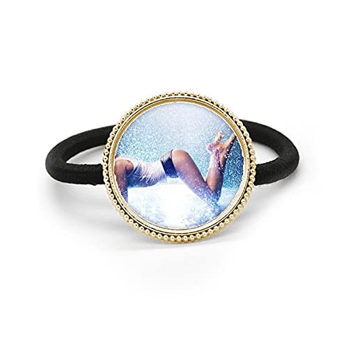 Coletero de plata S-curva con diseño de silueta femenina artística para peinados exclusivos