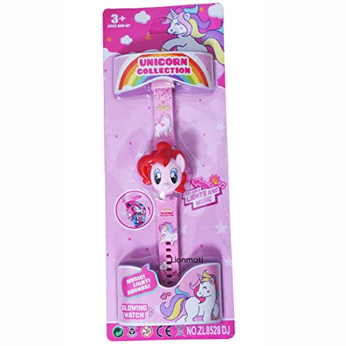 Image of Kids Watch for Boys and Girl Unicorn 3D Light Led Glowing Watch with Music Tune and Face Cover Multicolor Digital Light Boys Watch for Kids Age 3-12 Year Old Birthday Gift (Unicorn)
