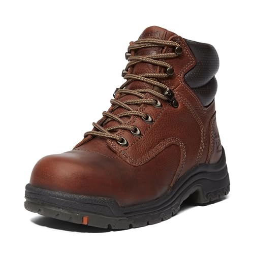 Timberland PRO Women's TiTAN 6 Inch Alloy Safety Toe Industrial Work Boot, Coffee Brown-2024 NEW, 6.5M