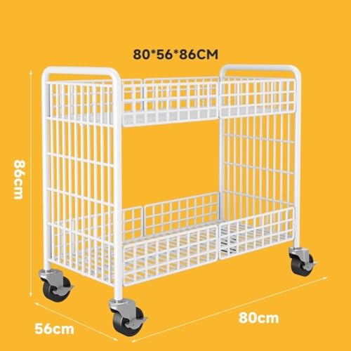 Chariot de collation pliable et robuste en grille métallique - 3