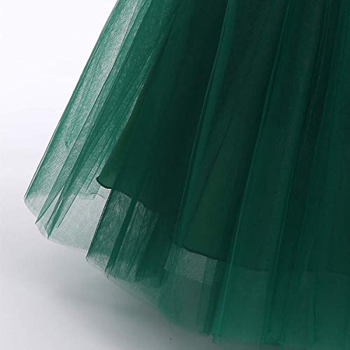 Robe princesse en tulle vert 2-3 ans pour cérémonie et mariage chic - 6