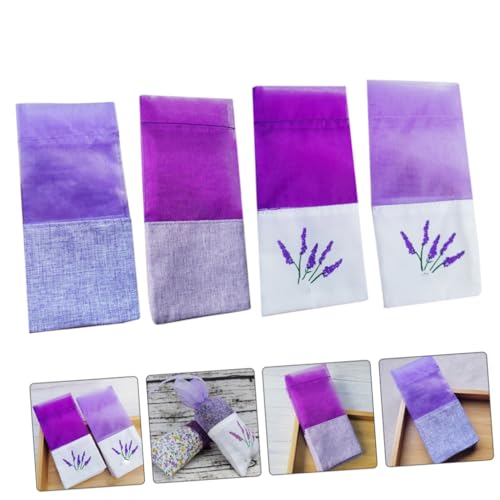20 bolsas de saquitos de lavanda vacíos de organza para flores miniatura 7