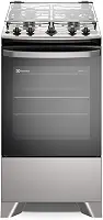 Fogão Electrolux 4 bocas Efficient com PerfectCook Prata (FE4IS) Bivolt