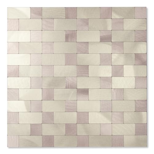 Yipscazo Peel & Stick Backsplash Tiles (12x12) Champagne Gold