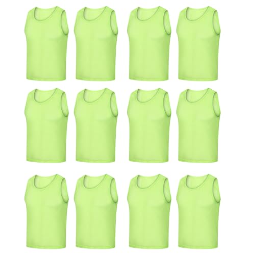 Kaeltsyn 12 petos deportivos de fútbol, chalecos de práctica, equipo de baloncesto, voleibol, fútbol, deporte, entrenamiento, práctica de fútbol