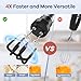 Ganiza Immersion Blender Handheld, 6 in 1 Hand Blender Stainless Steel Blade, 15 Speed Stick Blenders Electric, 800ml Mixing Beaker, 600ml Chopper, Whisk, Frother, Potato Masher