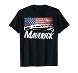 Maverick 302 Vintage American Flag USA Muscle Car T-Shirt