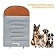 KingCamp Hundeschlafsack Hundedecke Warm Hundebett Premium Haustier Decke Leichtgewicht Decke für Katzen und Hunde Grau 110 x 70 cm