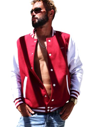 Blouson de marque brodé luxe Veste Homme M Tendance Mode