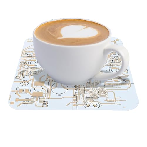 Sottobicchiere per scrivania, tappetino antiscivolo in fibra di vetro, sottobicchiere per bar, scrivania, cucina, camera da letto, caffè, cocktail, vino, bevande e acqua