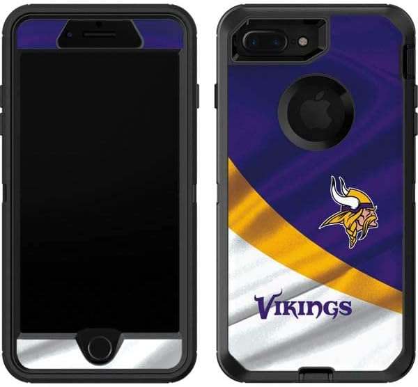 Skinit Decal Skin Compatible with OtterBox Defender iPhone 7 Plus - Officially Licensed NFL Minnesota Vikings Design