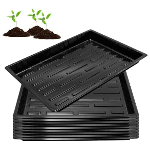 Anxingo 10 Pack Seedling Trays Cover