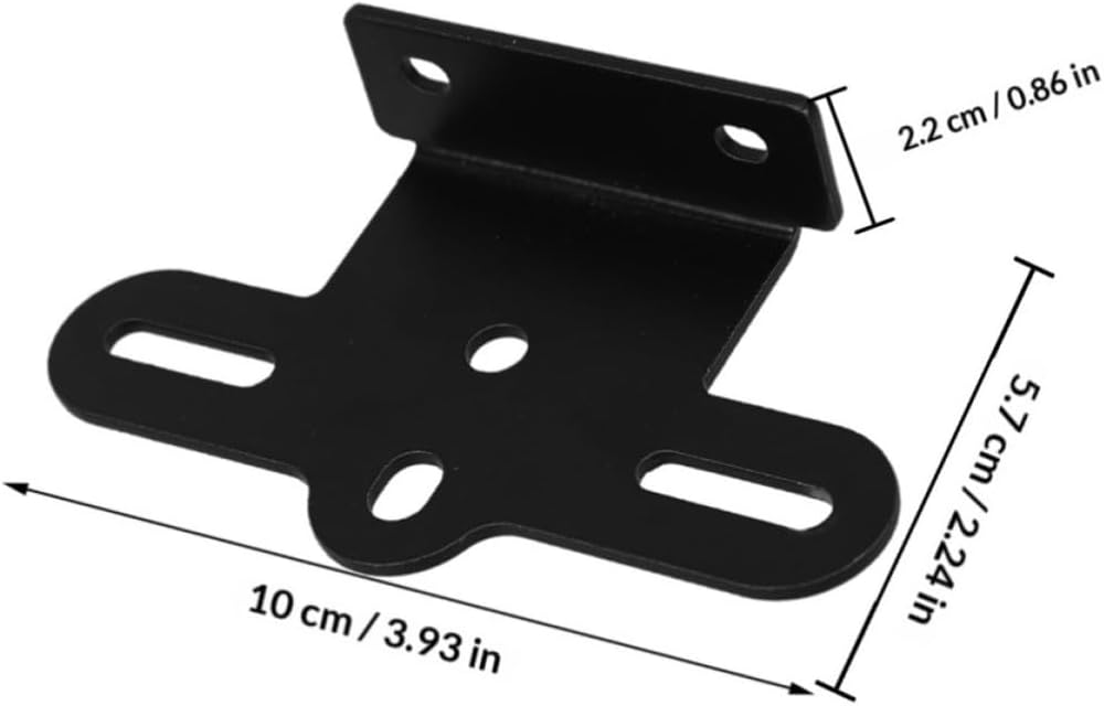 2pcs Bicycle Rear Rack Reflector Mount Brackets for Mountain Bikes, Aluminum Alloy, Easy Installation, Versatile Use, Black, Enhancing Safety During Rides