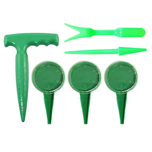 RLECS 6pcs Garden Hand Tools Kit Nursery Flower Plant Sow Traditional Set Garden Transplanting Planting Tools
