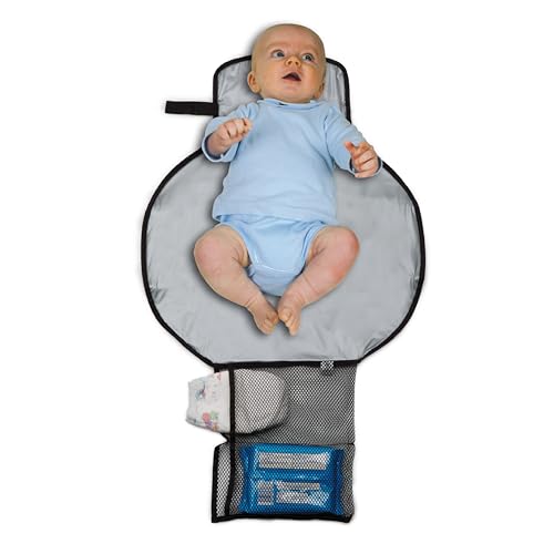 Smash Waterproof Travel Baby Change Mat – Foldable, Lightweight with Pram Attachment & Zipper Pocket
