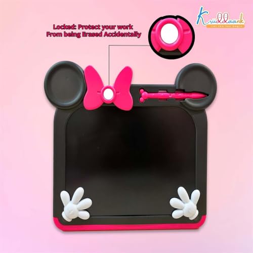 Image of Minnie LCD Writing Magic Tablet 9 Inch, Electronic Drawing Pad for Kids, Preschool Education Toy, Toddler Travel Game for Boys & Girls, Birthday Gift for 3 4 5 6 7 8 9 Year (Pink)