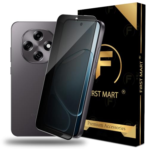 Image of FIRST MART Privacy Tempered Glass for Oppo F31 & Oppo F31 Pro | Anti-Spy Screen Protector, Edge-to-Edge 9H Scratch Protection, Case-Friendly, Bubble-Free | Pack of 1