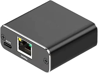 RJ45 Splitter 1 to 2 1000/100Mbps RJ45 Extension Connector Coupler USB Power Port for Computer Hub Router Internet Splitter EthernetGigabit Splitter