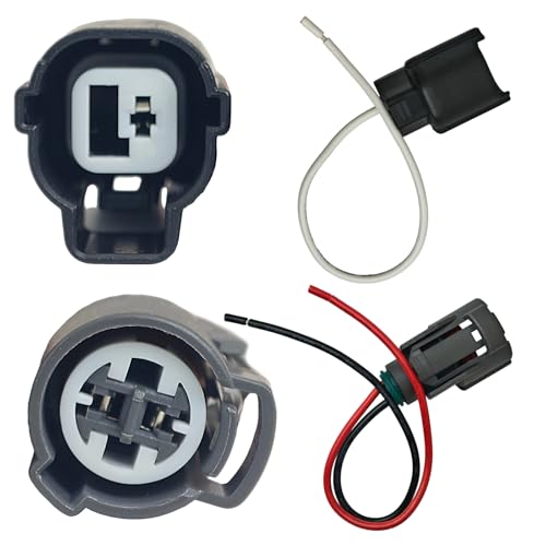 Power Steering Pressure Switch (645-203) & VTEC Solenoid 2-Pin Connector Pigtail Kit, Compatible with Accord 95-11, Civic 96-00, Odyssey 99-04, Pilot 03-11, Ridgeline 06-11, Acura TL/CL/MDX/ZDX