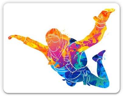 GT Graphics Express Skydiving - 8" Vinyl Sticker - for Car Laptop I-Pad - Waterproof Decal