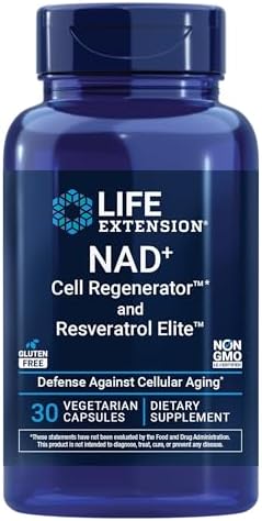 Life Extension NAD+ Cell Regenerator™ and Resveratrol Elite™*, ni...