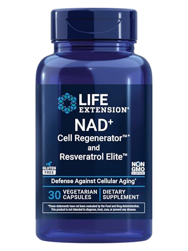 Life Extension NAD+ Cell Regenerator™ and Resveratrol Elite™*, ni...
