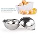BESTOMZ Bath Bomb Molds Stainless Steel for DIY Bath Fizzies - 4 Molds Sets 2 Size Diameter 2.6’’ and 2.8’’ Bath Bomb Set