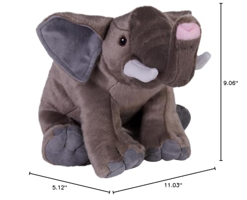Wild Republic Cuddlekins Eco African Elephant, Stuffed Animal, 12 Inches, Plush Toy, Fill is Spun Recycled Water Bottles, Eco Friendly - Image 2