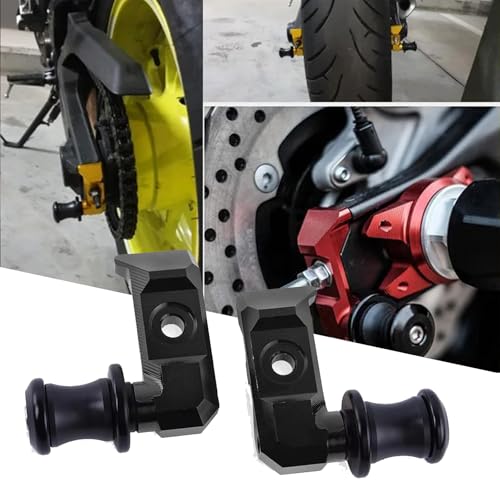 FOR MT-07 MT 07 2025 Rear Wheel Axle Chain Adjuster Slider Swingarm Spool Mount MT-07 2025 mt07 paddock stand (black)