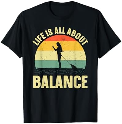 Paddleboard Art For Men Women Paddleboarding Paddle Board T-Shirt