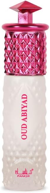 Oud Abiyad Premium Attar, Musk, Woody & Oud, Soothing Fragrance, Long Lasting Roll on Itra For Women, 6ml
