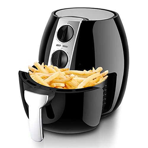 Freidora de aire para uso doméstico 4.5L Freidora de aire Temporizador de 30 minutos y control de temperatura ajustable Freidoras de aire Sin aceite Máquina inteligente de papas fritas para el hogar y