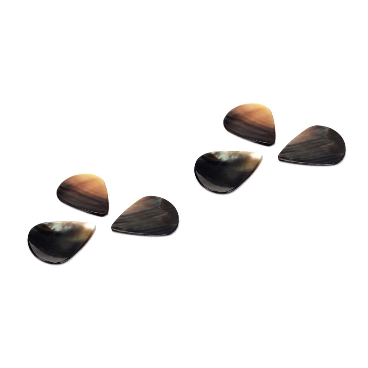 ifundom 6pièces Médiators Noir Pour Guitare Et Ukulélé Plectres Authentiques Naturel Mellow Et Esthétique