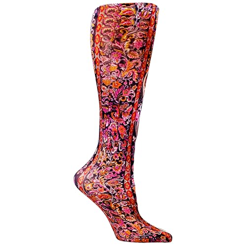 Image of Celeste Stein Therapeutic Graduated Women Compression Socks, Diabetic Socks For Womens, 8-15 mmHg For Regular Calf