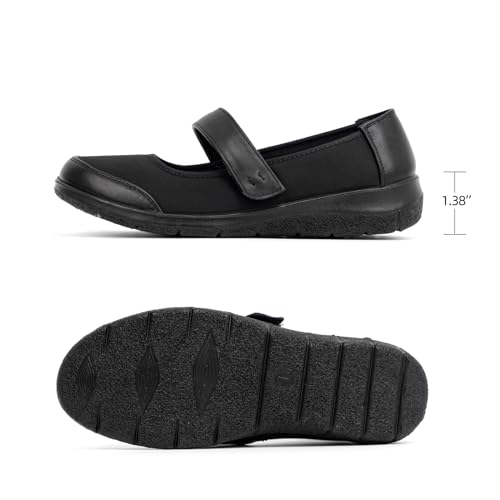 Women Orthopedic Mary Jane Flats Comfortable Bunions Walking Shoes Round Toe Lightweight Orthotic Shoes with Arch Support2