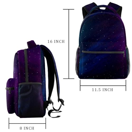 Sac à dos d'école multicolore adolescents filles garçons motif galaxie