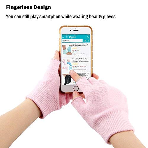 Codream Moisturizing Gel Heel Sleeves and Gloves, Gel SPA Gloves Socks Repair Cracked Skin and Exfoliate Skin,Soften Beauty Hands and Feet for Women