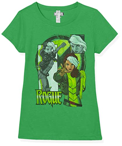T-shirt Marvel Rogue fille en coton vert pomme X-Large à manches courtes